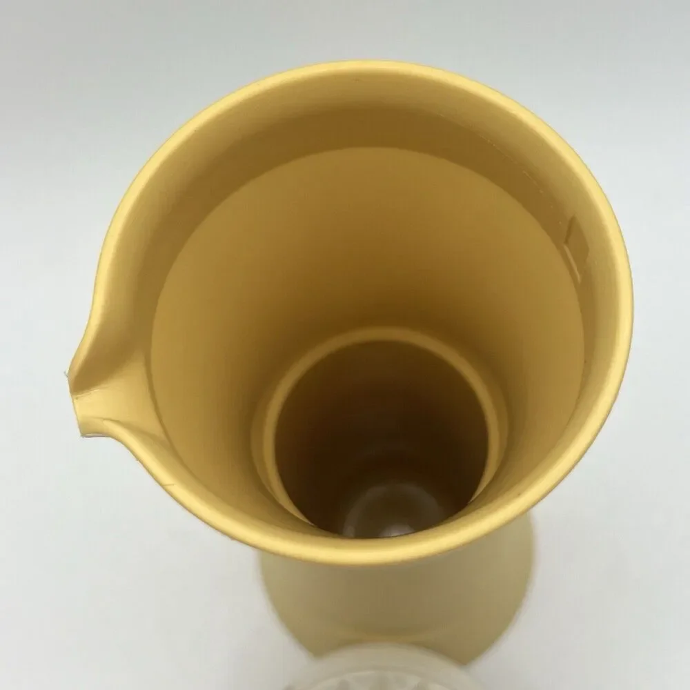 ONE Vintage Tupperware Oil & Vinegar Dressing Cruet Harvest Gold 1246 Lid